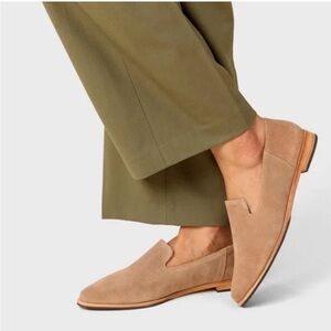 Patina Portland Leather Co Women’s Pointed Toe Loafer Shoes Size 8 Suede Tan